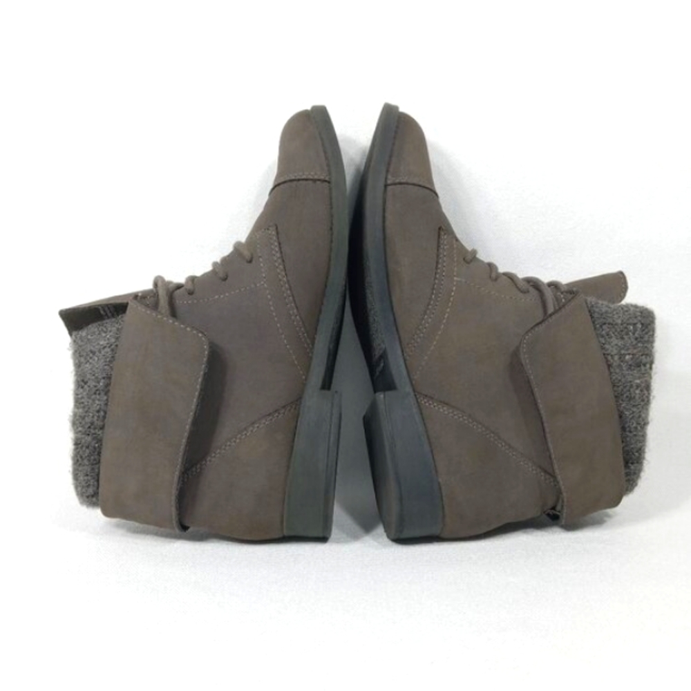 MADDEN GIRL Ruxben Gray Cuff Lace Up Ankle Boots Womens Size 9.5 - Picture 7 of 15
